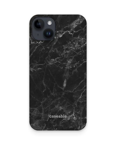 Midnight Marble Hard Shell Phone Case for Apple iPhone 14 Plus