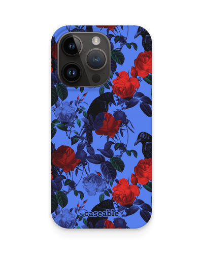 Roses And Ravens Hard Shell Phone Case for Apple iPhone 14 Pro