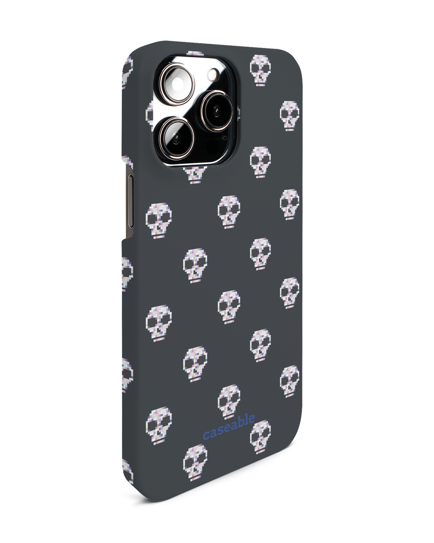 Digital Skulls Hard Shell Phone Case for Apple iPhone 14 Pro Max: View from the left side