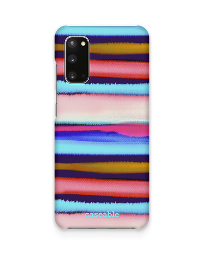 Watercolor Stripes Hard Shell Phone Case Samsung Galaxy S20