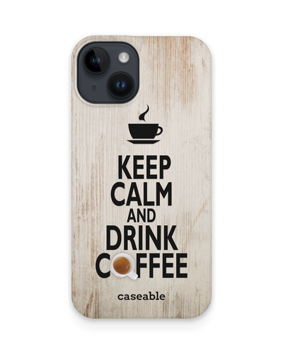 Drink Coffee Hard Shell Phone Case for Apple iPhone 14