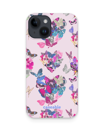 Butterfly Love Hard Shell Phone Case for Apple iPhone 14