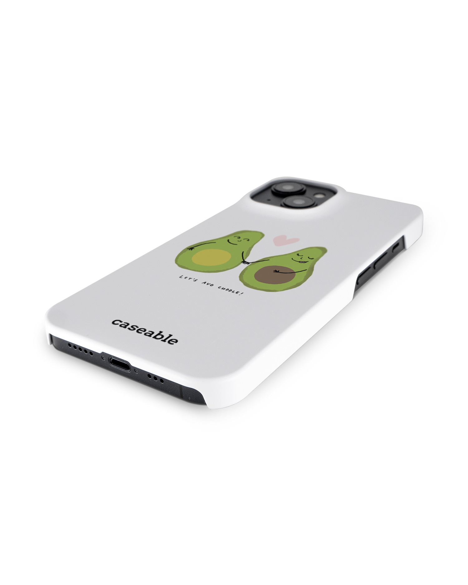 Avocado Hard Shell Phone Case for Apple iPhone 14: Lying