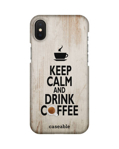 Drink Coffee Hard Shell Phone Case Apple iPhone X, Apple iPhone XS