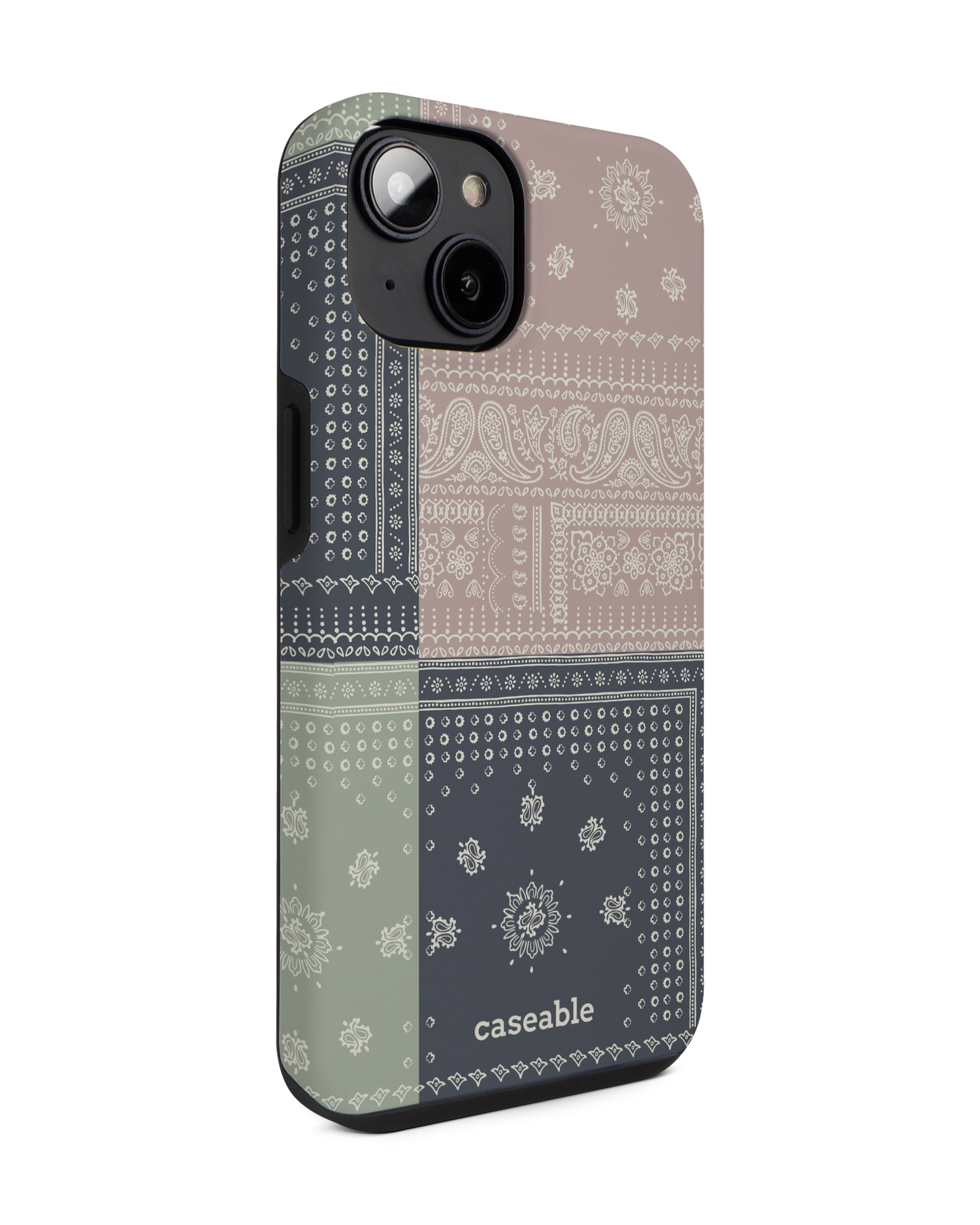 Bandana Patchwork Premium Phone for Apple iPhone 14: View from the left side