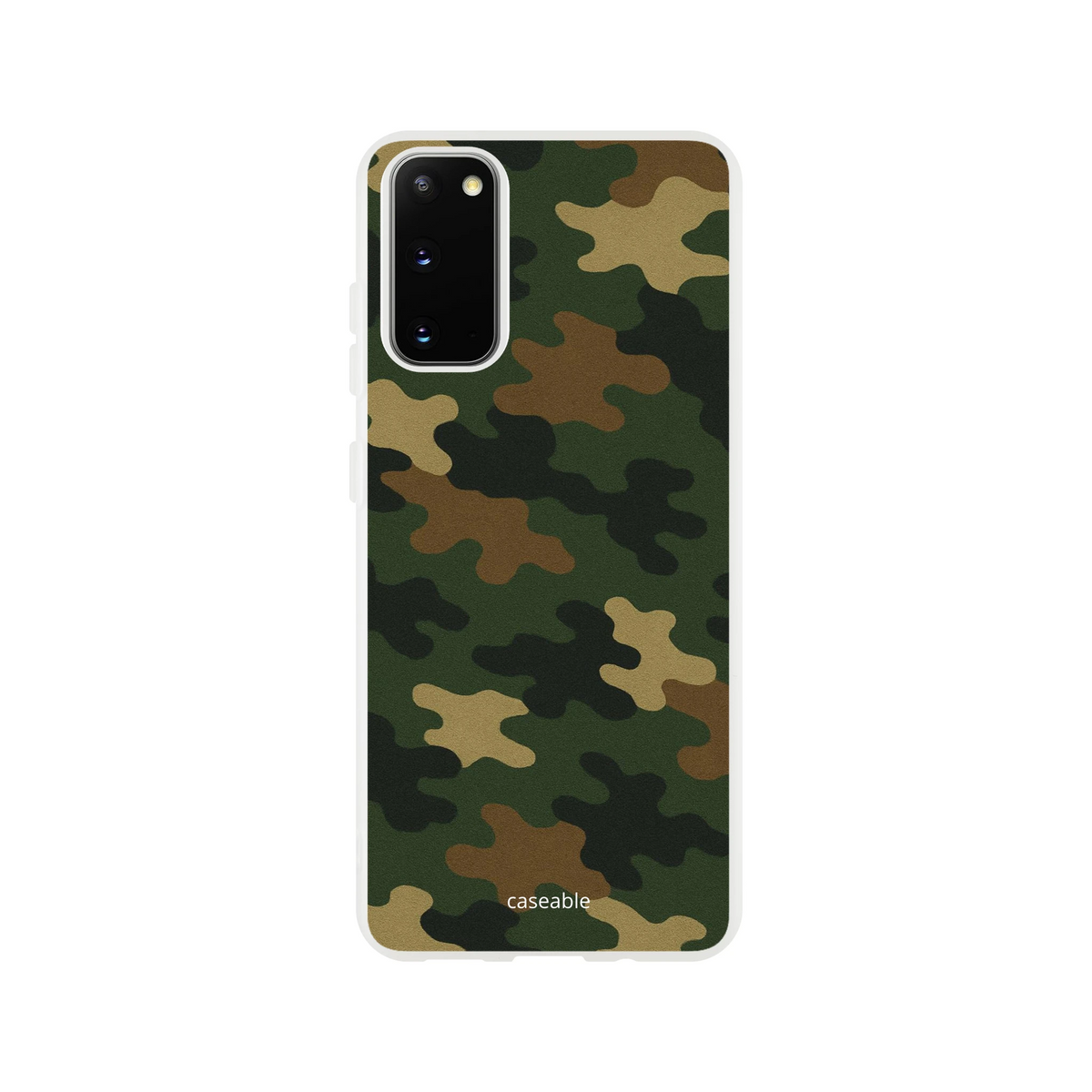 Camo Silicone Case for Samsung Galaxy S20 – Army Style