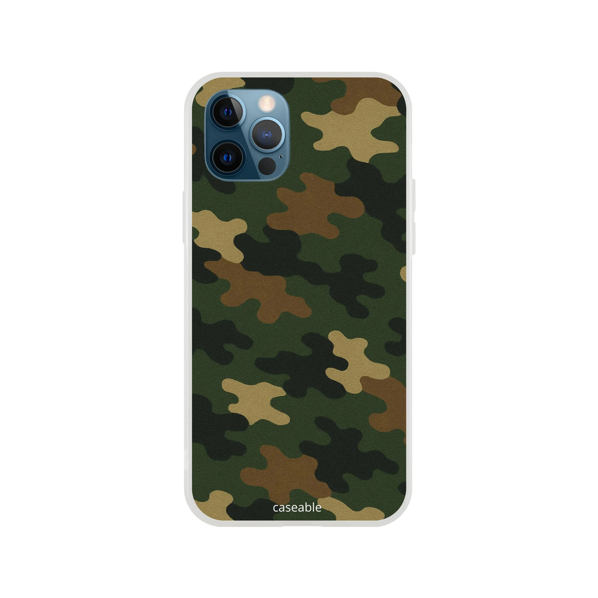 Camo Silicone Case for iPhone 12 Pro – Army Style