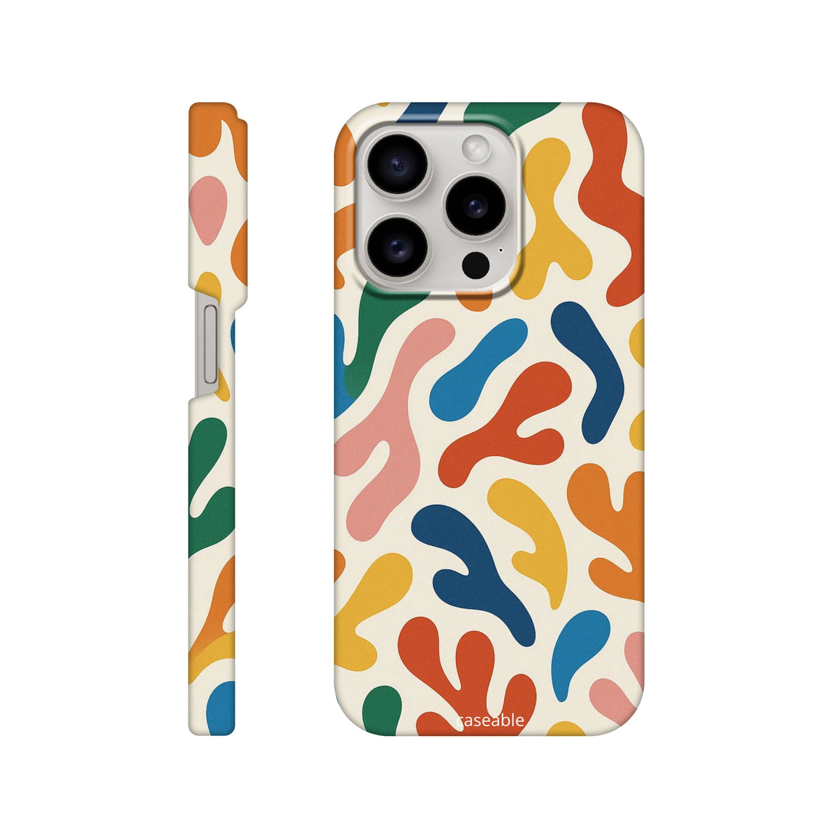 Colorful Hard Shell Case for iPhone 15 Pro – Splash of Color
