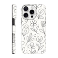 Floral Premium Case for iPhone 16 Pro Max – Botanical Lines