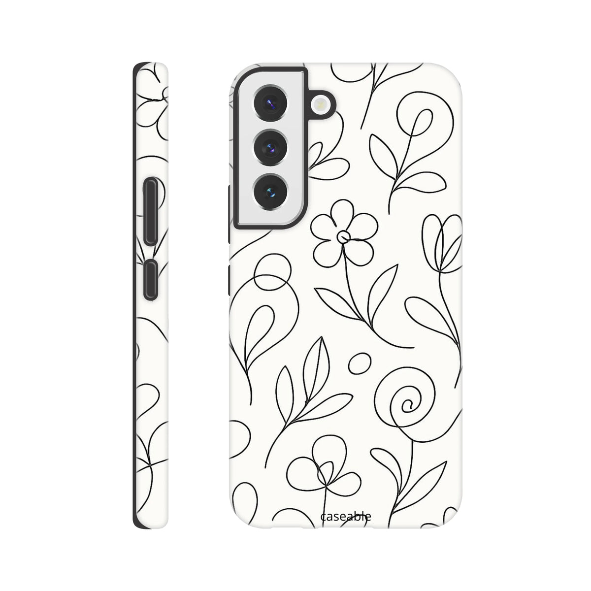 Floral Premium Case for Samsung Galaxy S22 – Botanical Lines