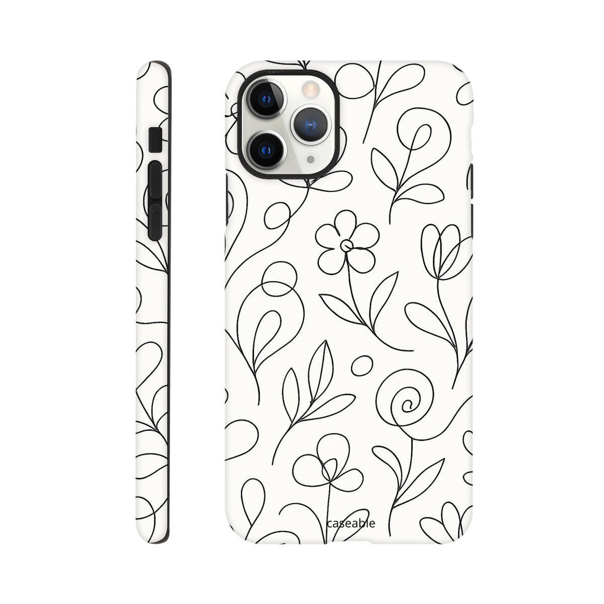 Floral Premium Case for iPhone 11 Pro Max – Botanical Lines