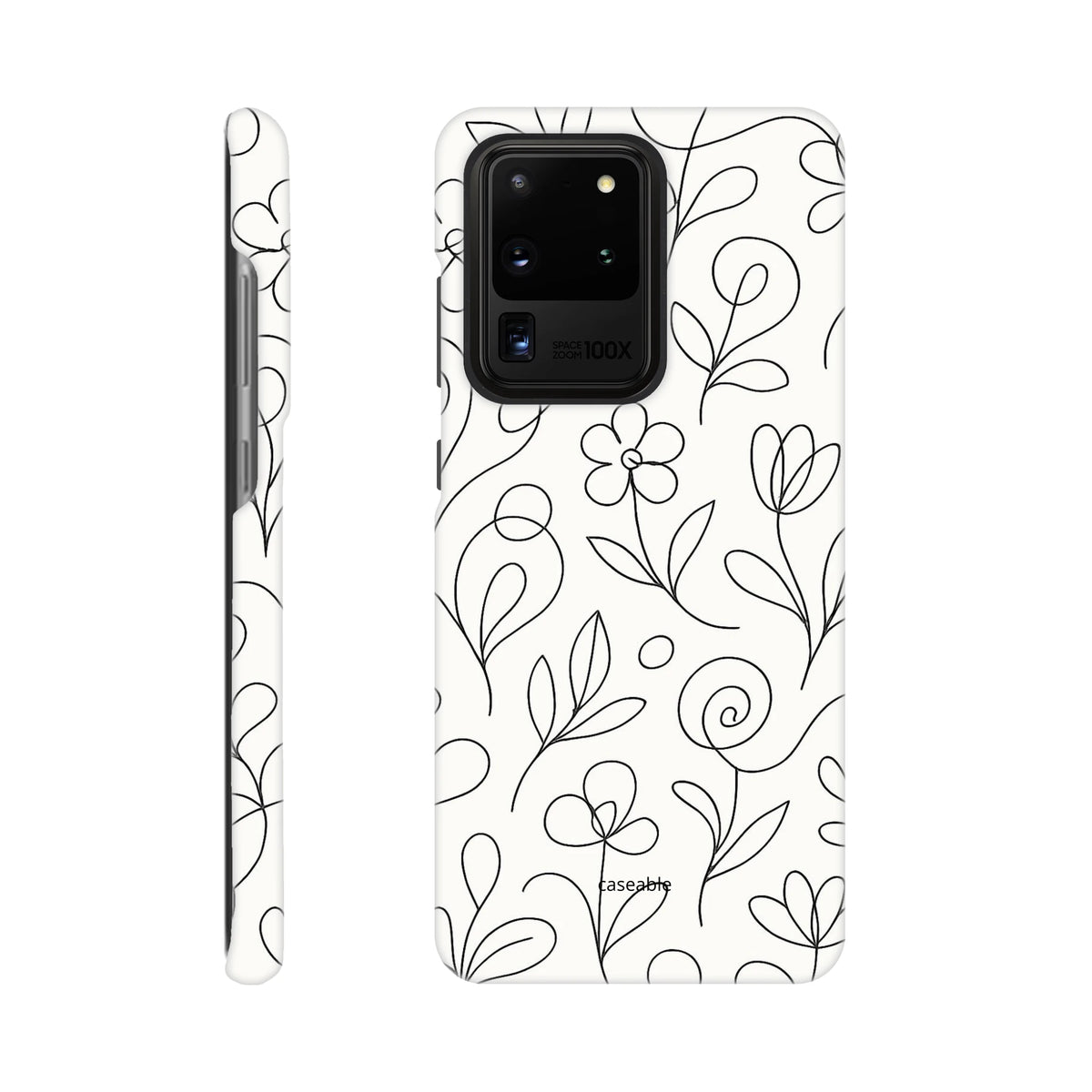Floral Hard Shell Case for Samsung Galaxy S20 Ultra – Botanical Lines
