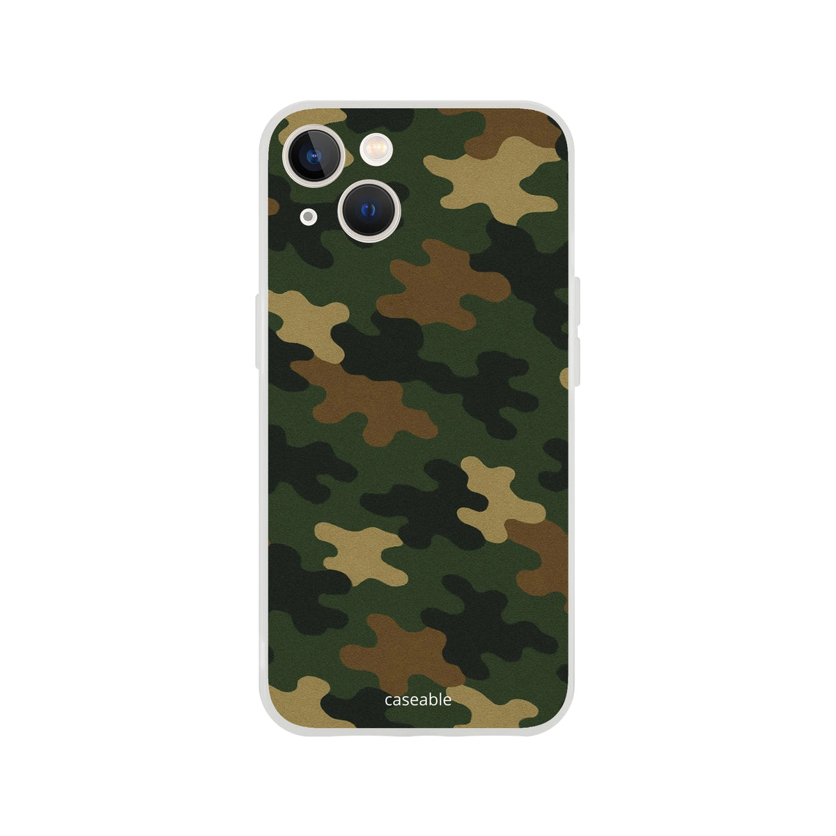 Camo Silicone Case for iPhone 13 – Army Style