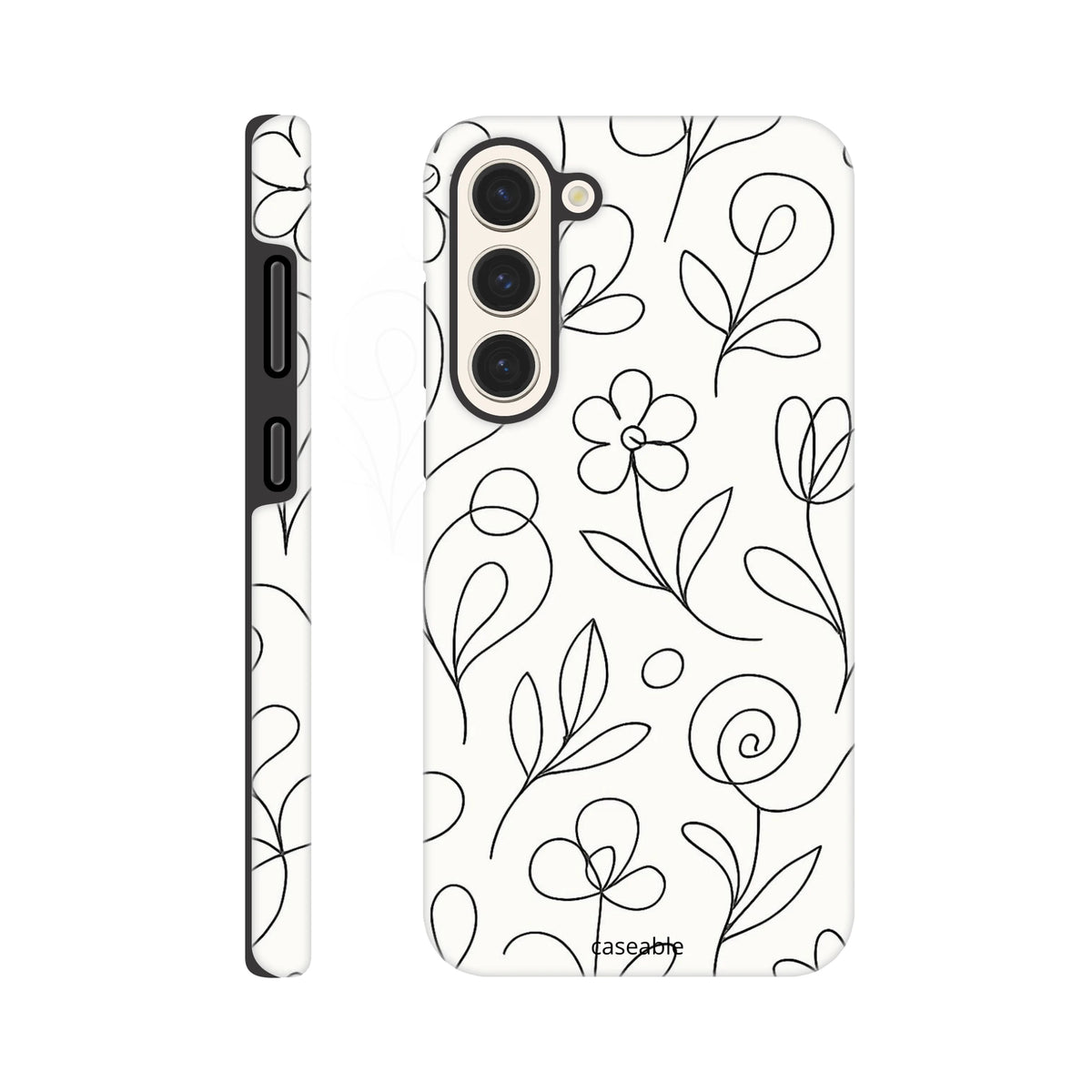 Floral Premium Case for Samsung Galaxy S23 Plus – Botanical Lines