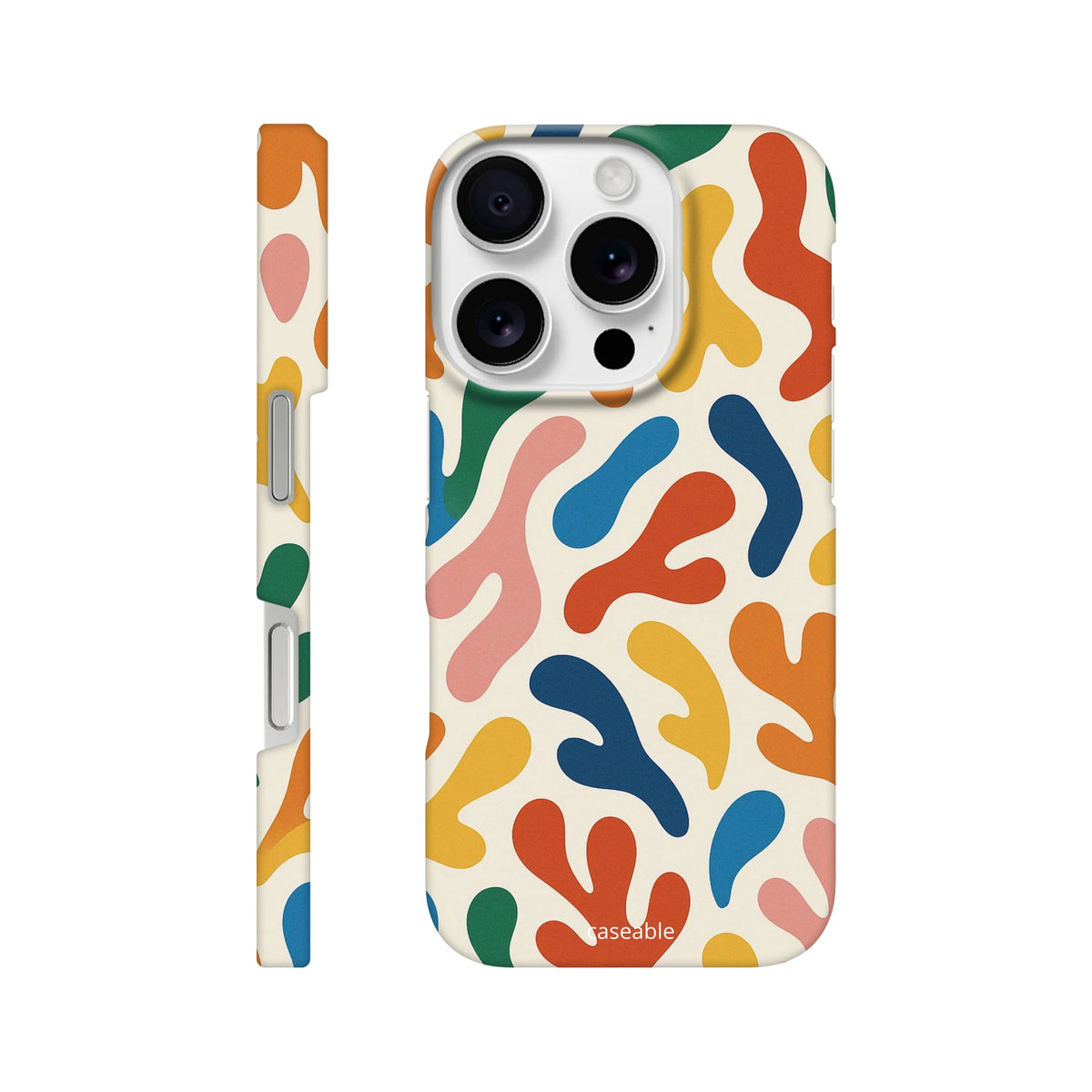 Colorful Hard Shell Case for iPhone 16 Pro – Splash of Color