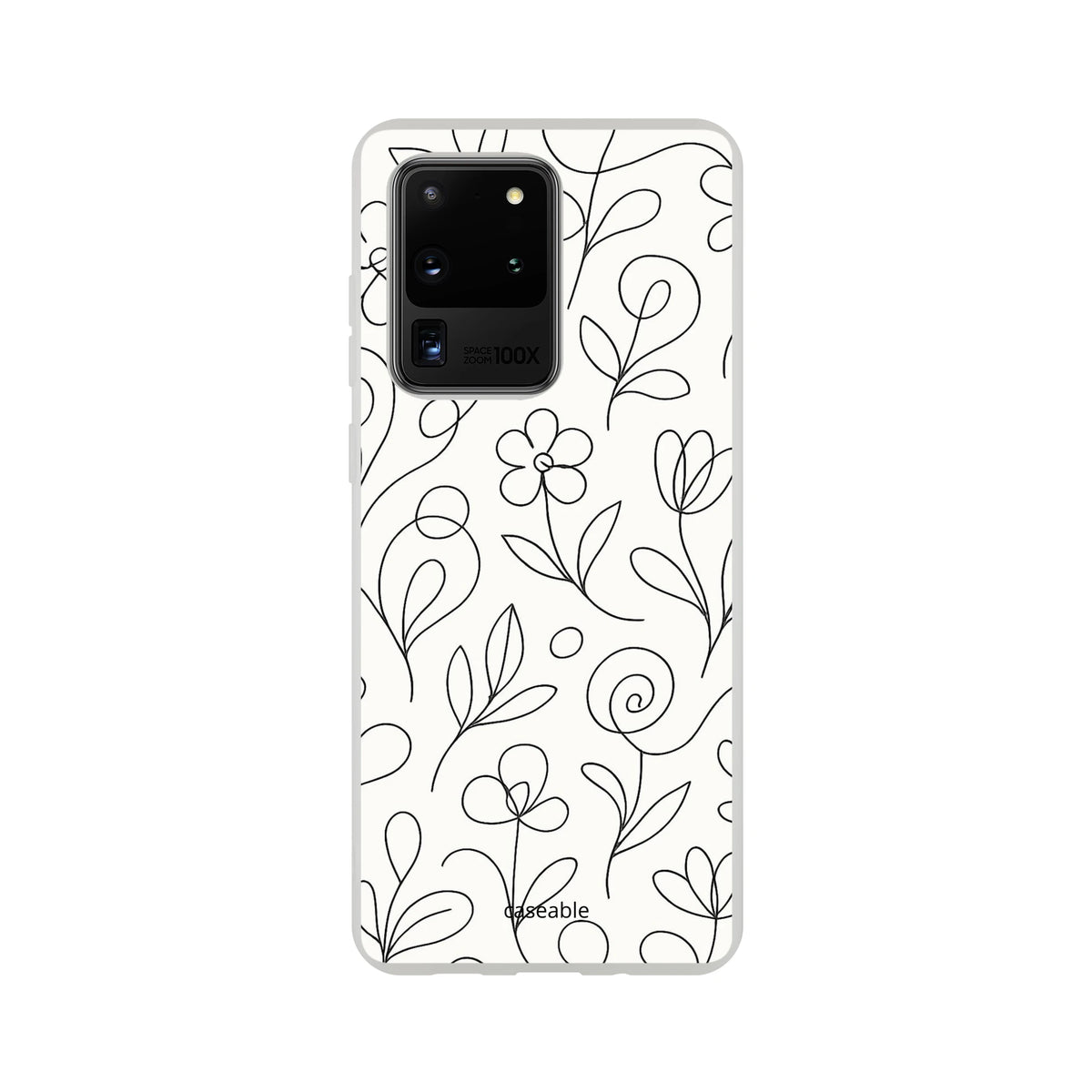 Floral Silicone Case for Samsung Galaxy S20 Ultra – Botanical Lines