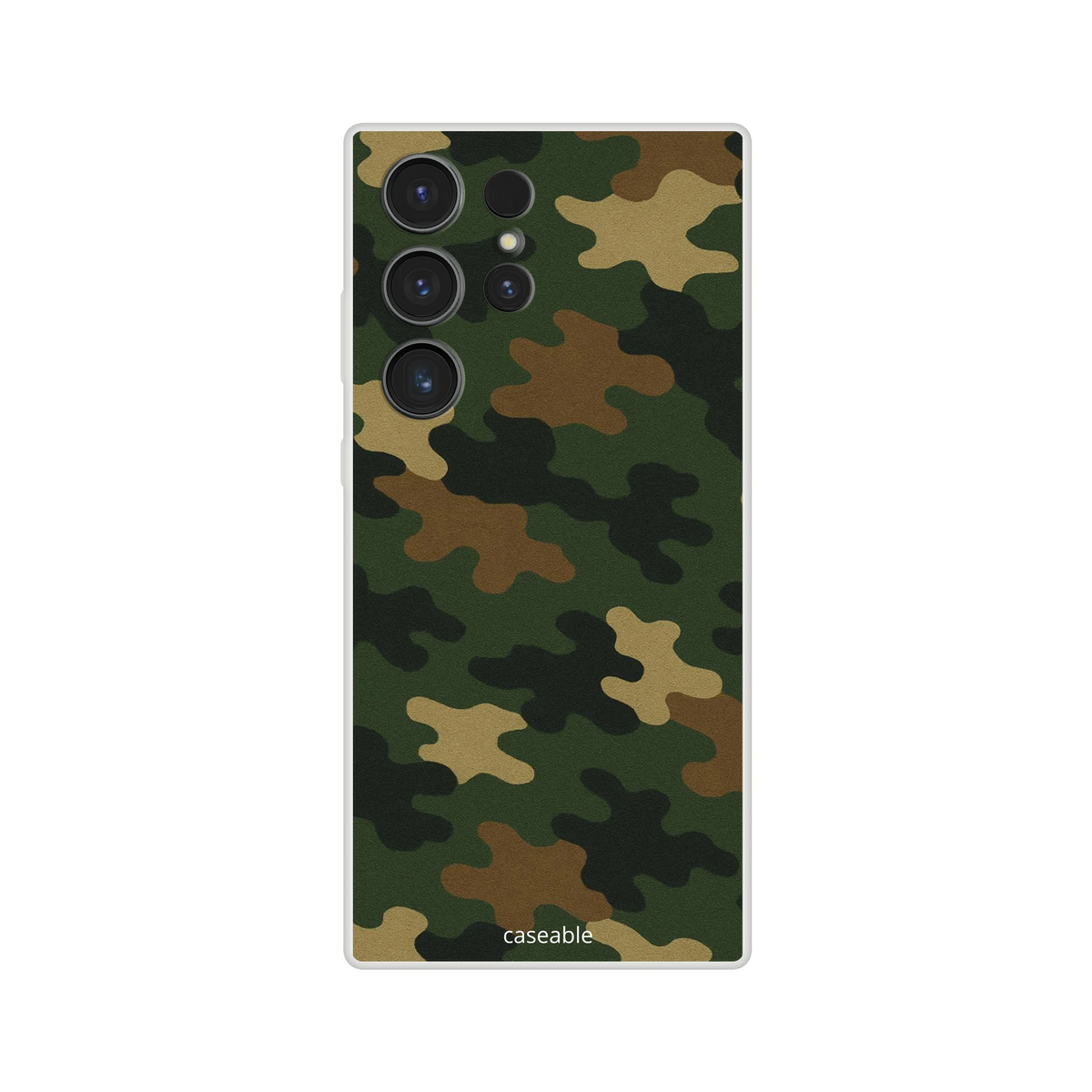 Camo Silicone Case for Samsung Galaxy S23 Ultra – Army Style