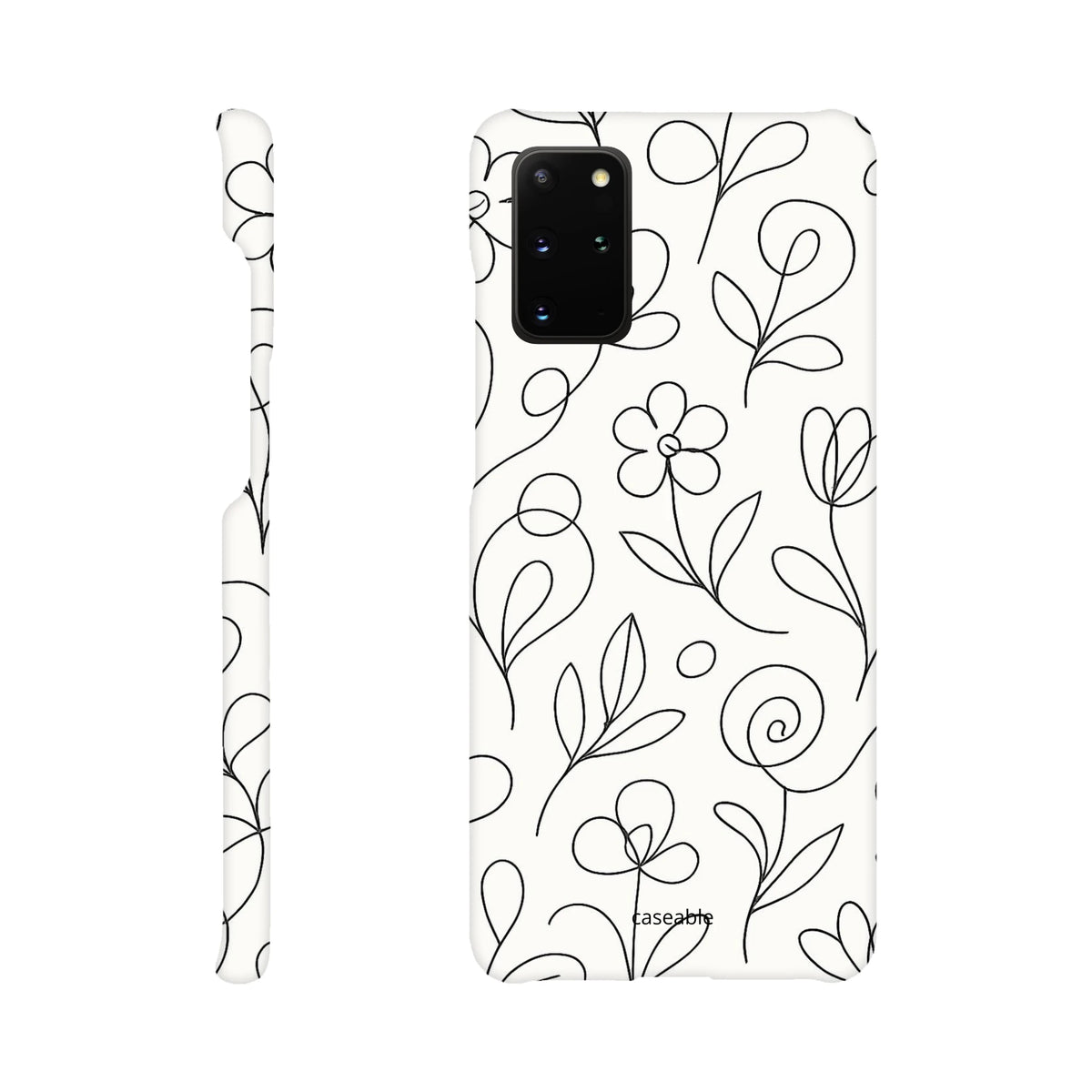 Floral Hard Shell Case for Samsung Galaxy S20 Plus – Botanical Lines