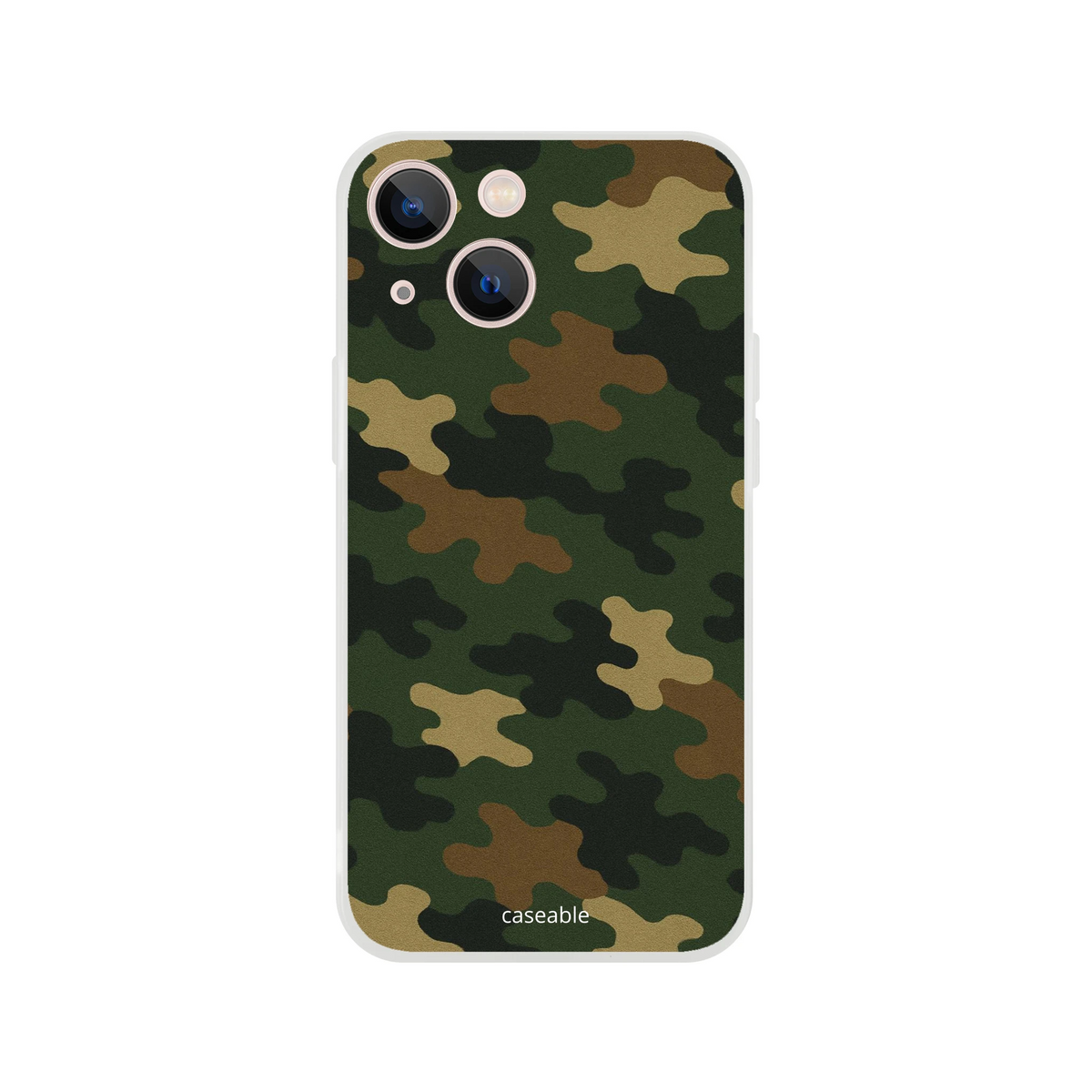 Camo Silicone Case for iPhone 13 mini – Army Style