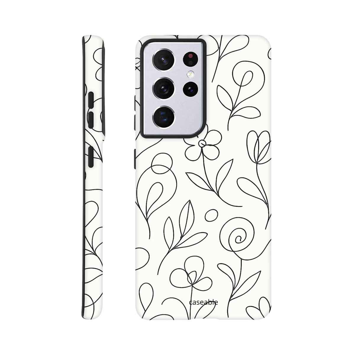 Floral Premium Case for Samsung Galaxy S21 Ultra – Botanical Lines