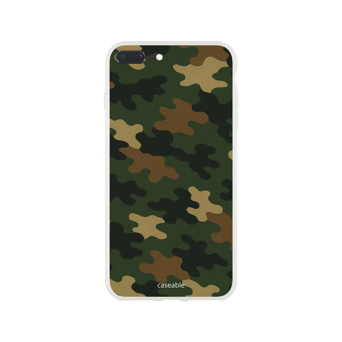 Camo Silicone Case for iPhone 8 Plus – Army Style