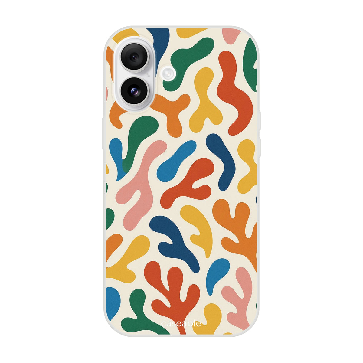 Colorful Silicone Case for iPhone 16 Plus – Splash of Color