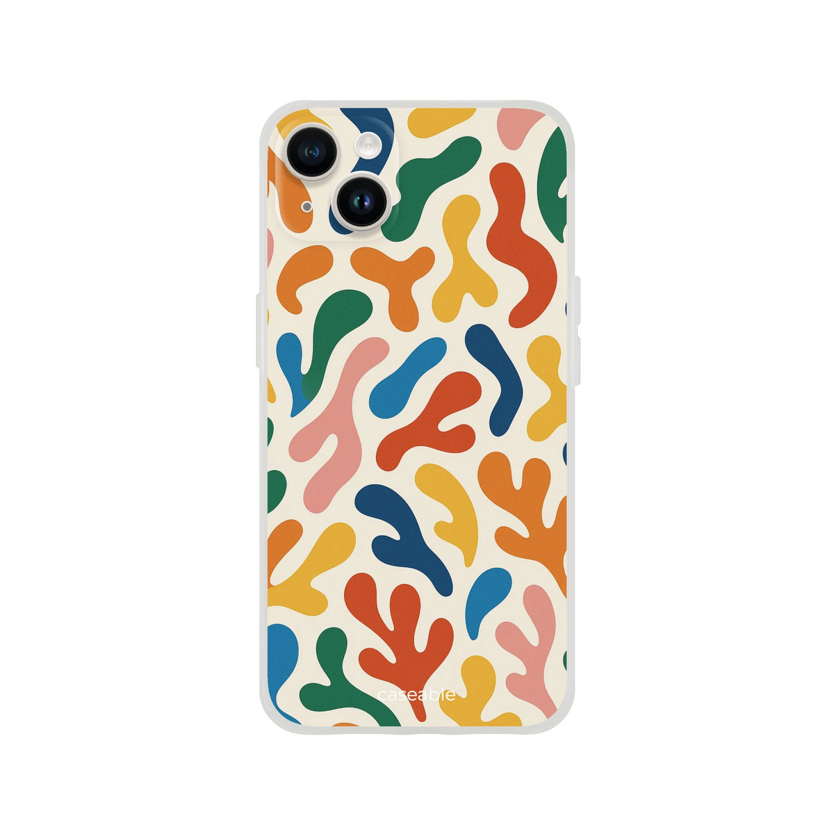 Colorful Silicone Case for iPhone 14 Plus – Splash of Color