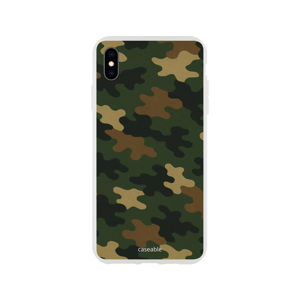 Camo Silicone Case for iPhone XS Max – Army Style