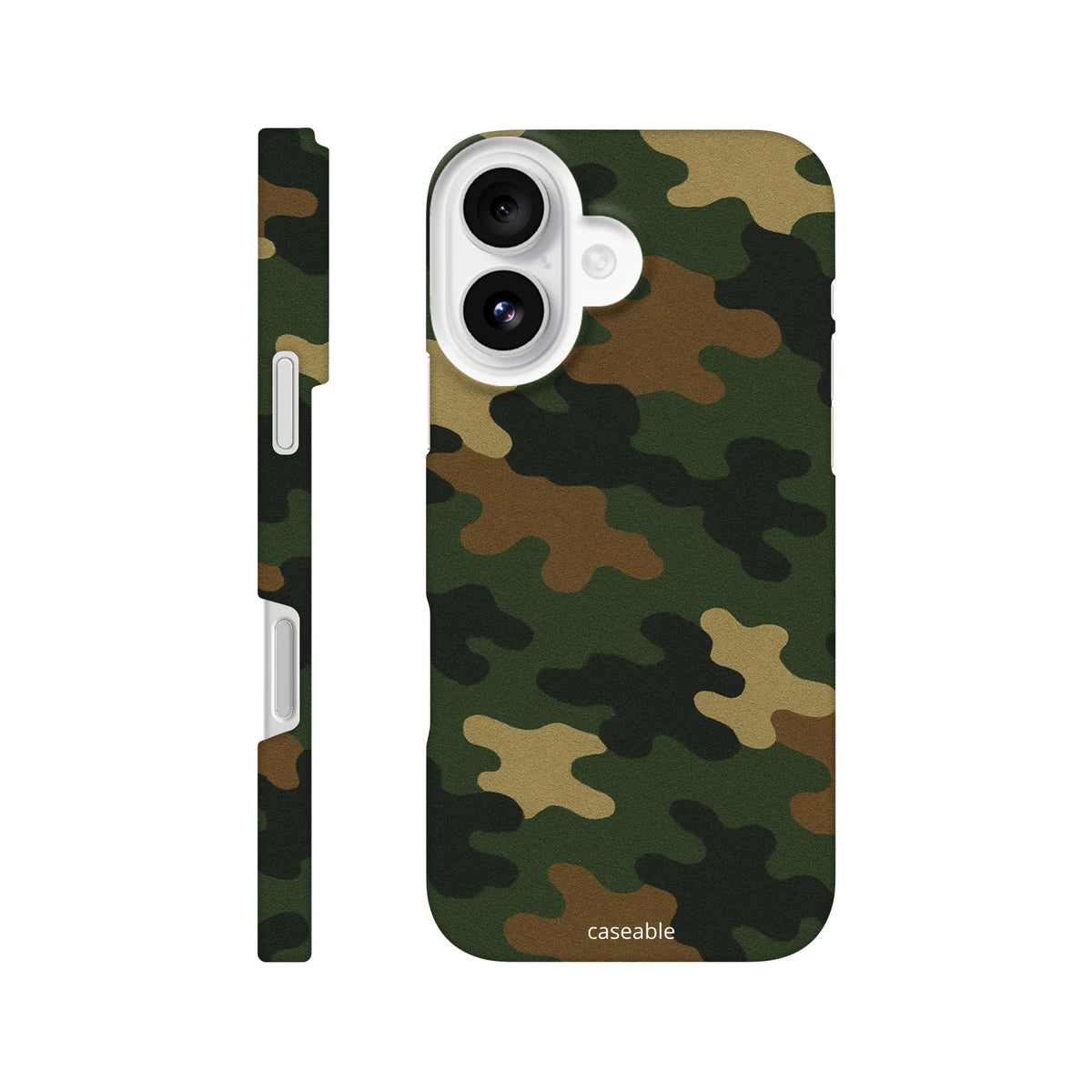 Camo Hard Shell Case for iPhone 16 – Army Style