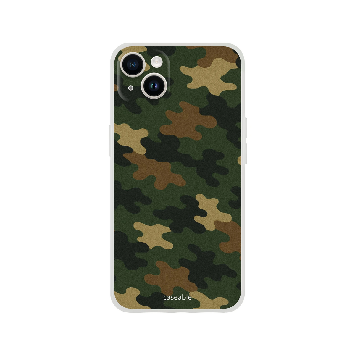 Camo Silicone Case for iPhone 14 Plus – Army Style
