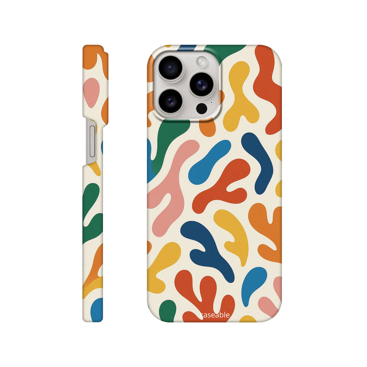 Colorful Hard Shell Case for iPhone 15 Pro Max – Splash of Color
