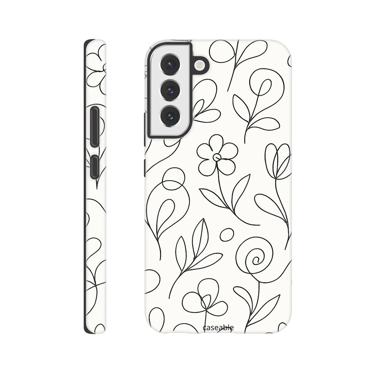 Floral Premium Case for Samsung Galaxy S22 Plus – Botanical Lines