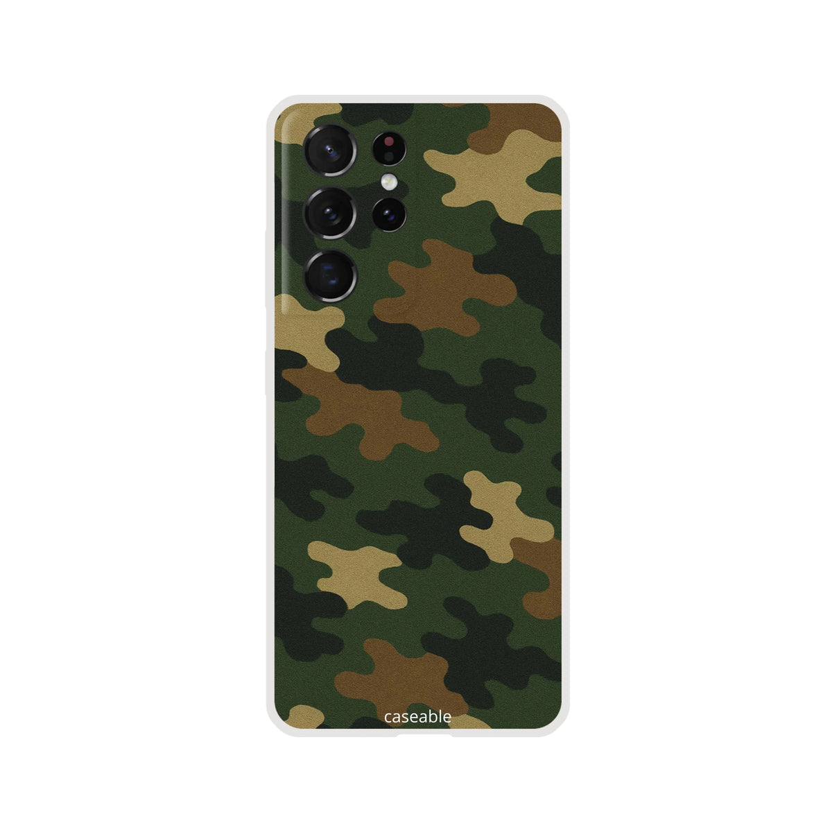 Camo Silicone Case for Samsung Galaxy S21 Ultra – Army Style