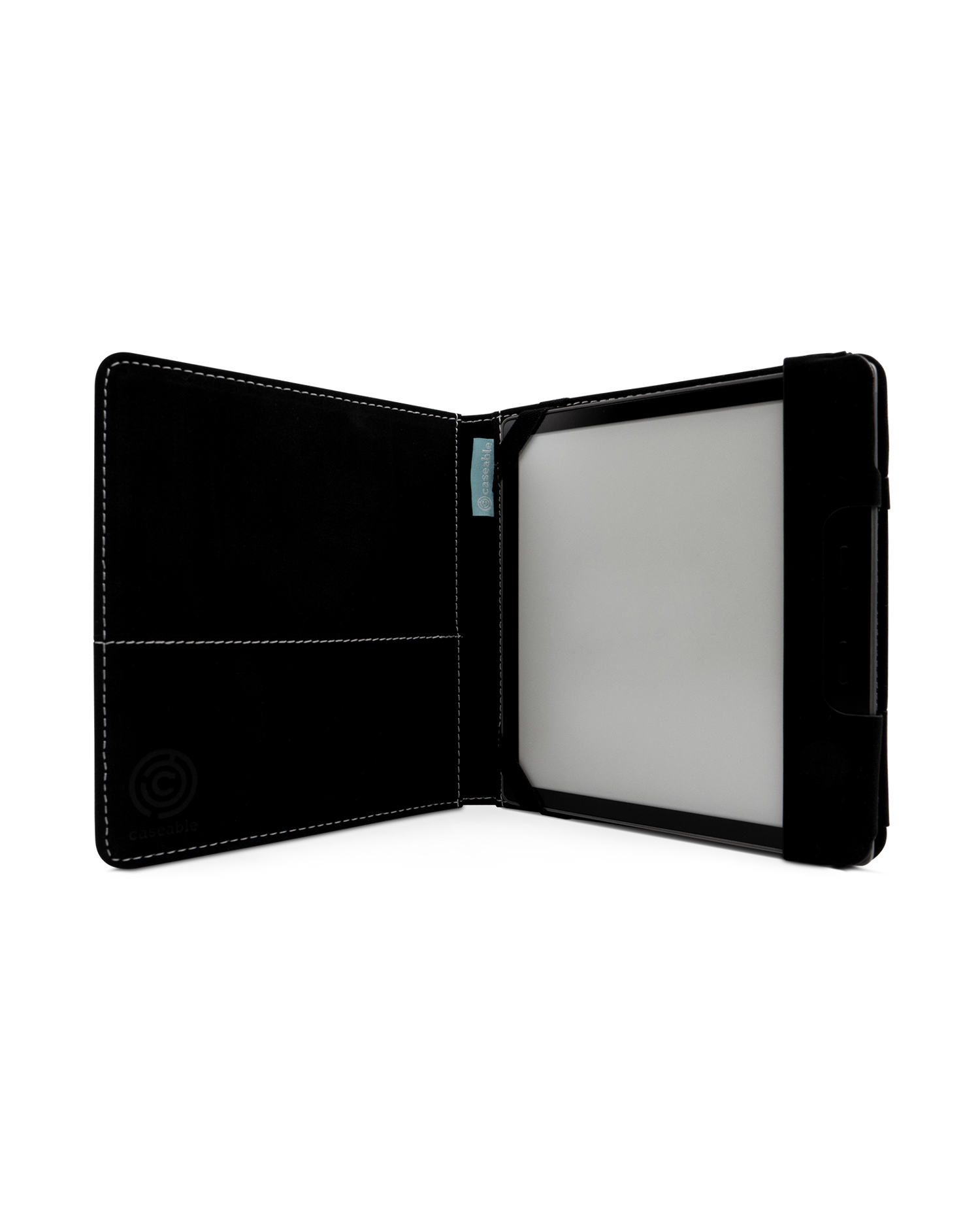 Mint Swirl eReader Case for tolino vision 6: Opened interior view