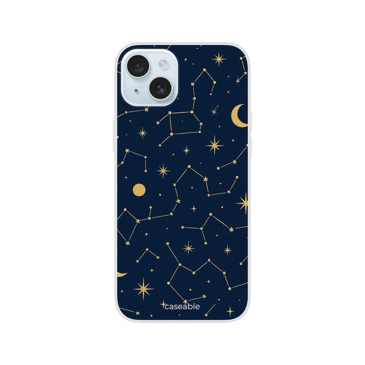Starry Silicone Case for iPhone 15 Plus – Under the Stars