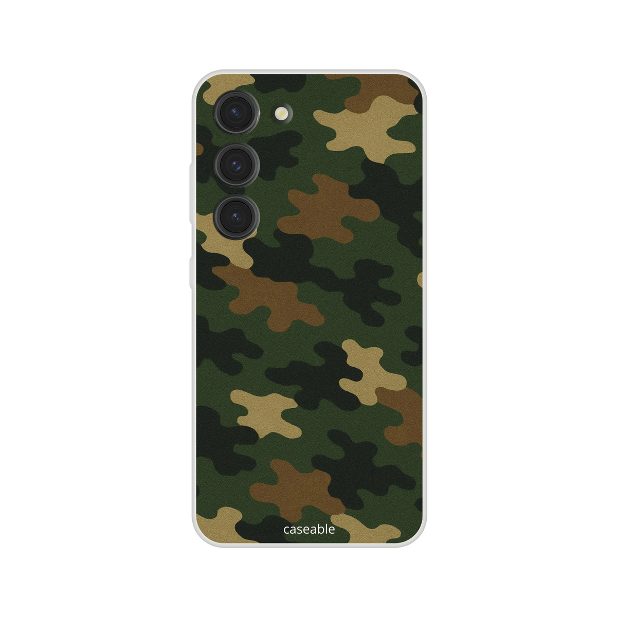 Camo Silicone Case for Samsung Galaxy S23 – Army Style