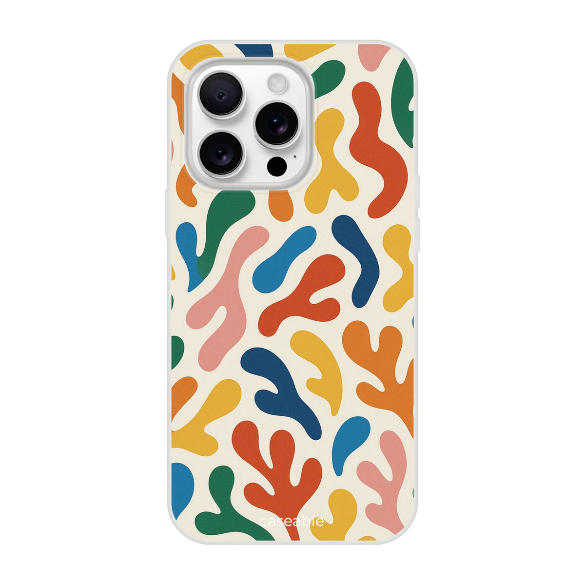 Colorful Silicone Case for iPhone 16 Pro Max – Splash of Color