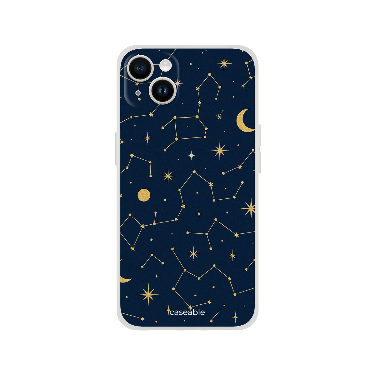 Starry Silicone Case for iPhone 14 Plus – Under the Stars