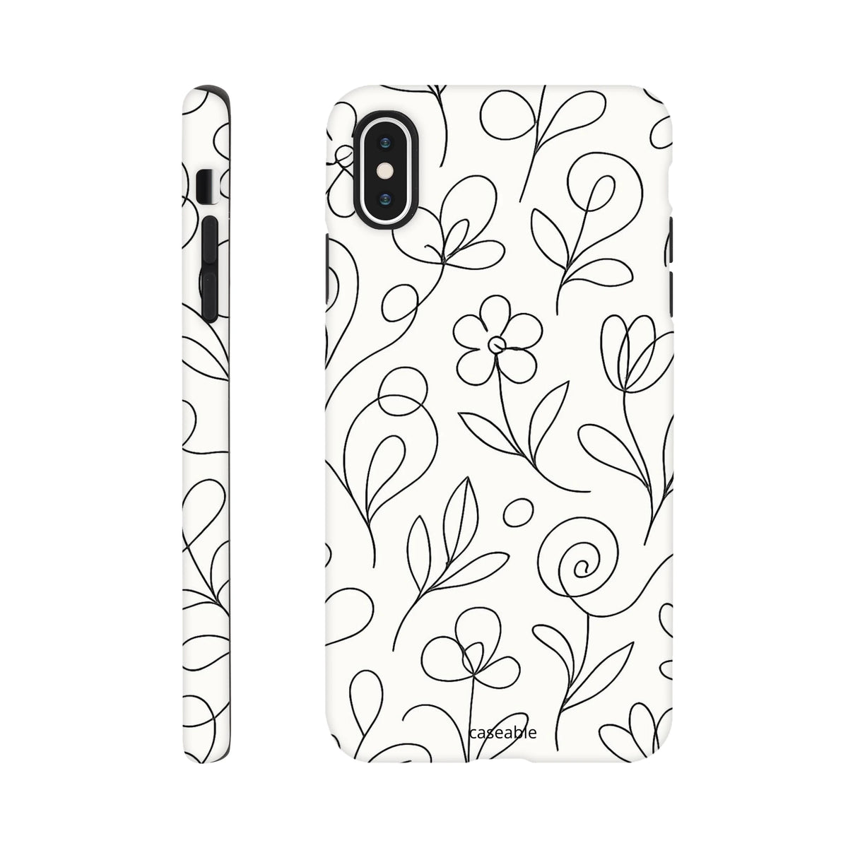 Floral Premium Case for iPhone XS Max – Botanical Lines