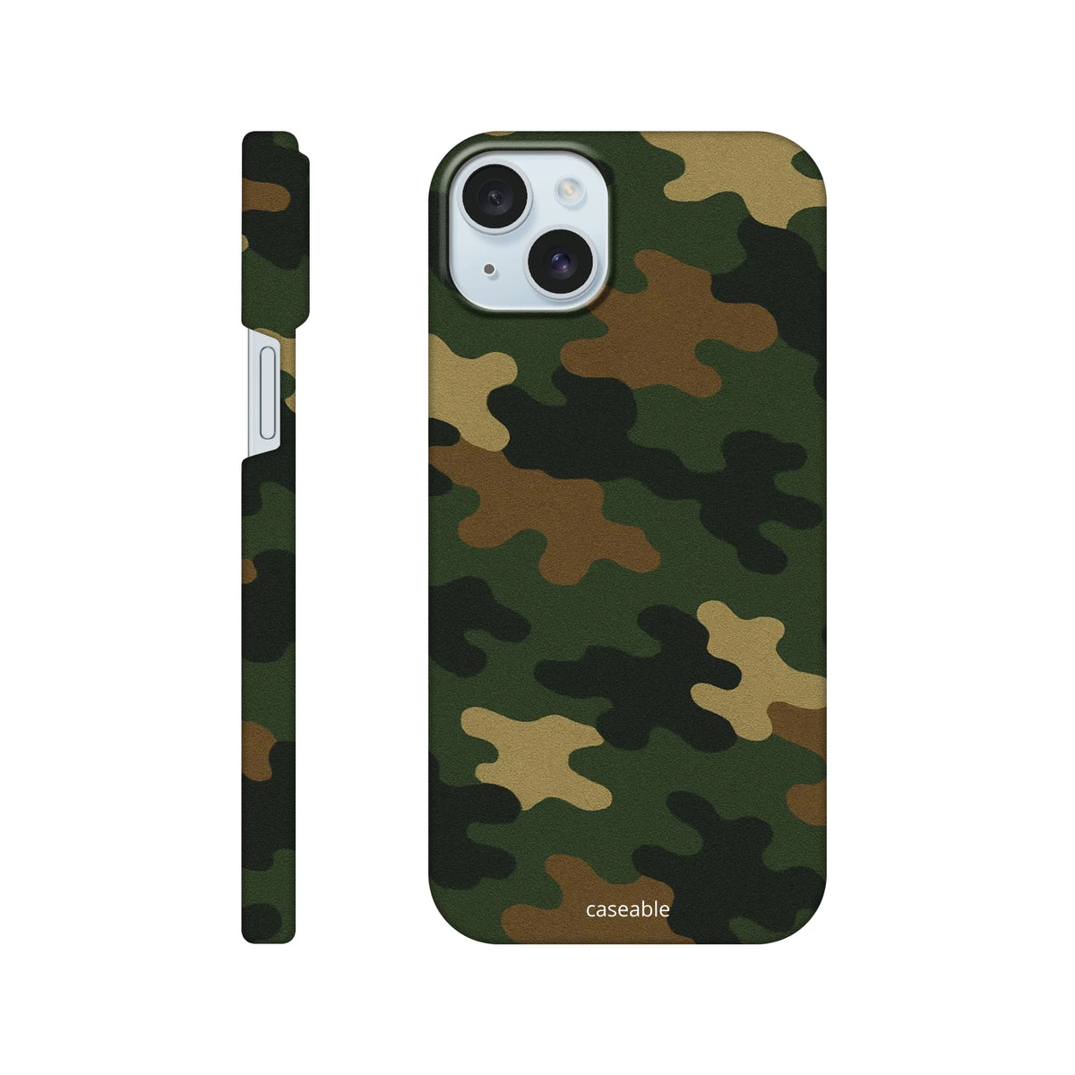 Camo Hard Shell Case for iPhone 15 Plus – Army Style