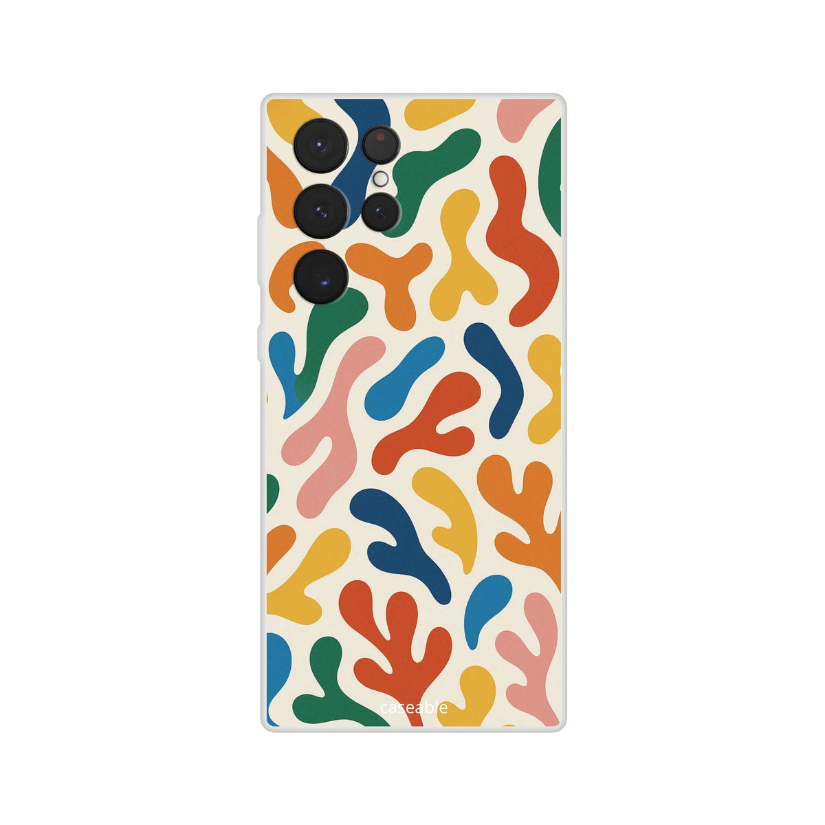 Colorful Silicone Case for Samsung Galaxy S22 Ultra – Splash of Color