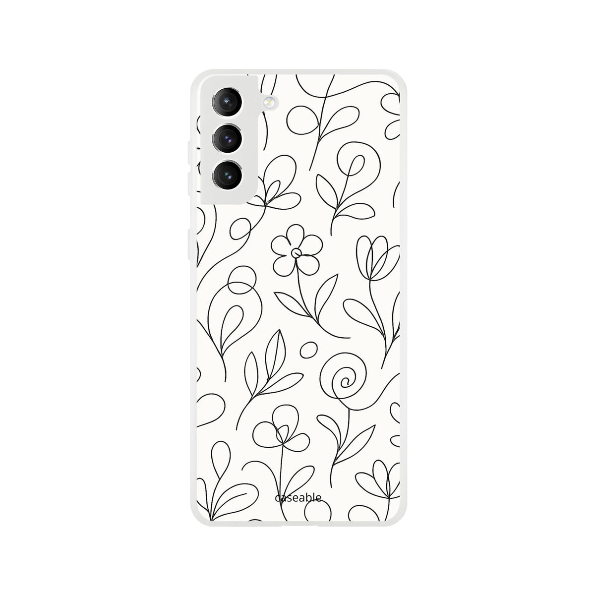 Floral Silicone Case for Samsung Galaxy S21 Plus – Botanical Lines