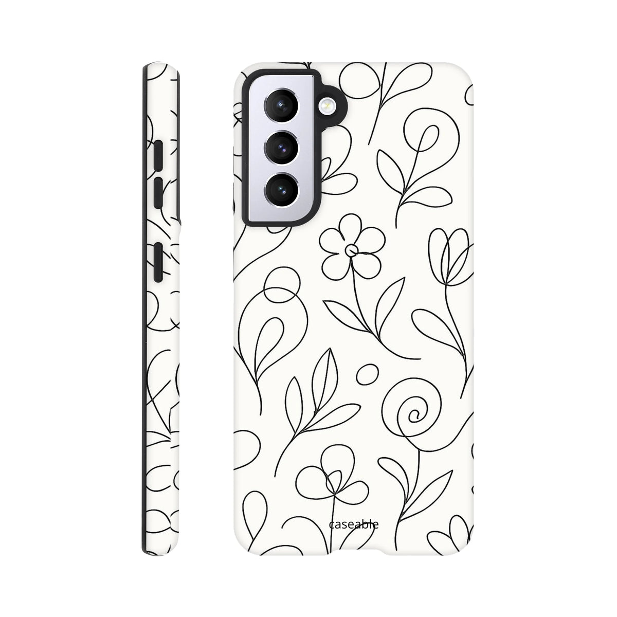 Floral Premium Case for Samsung Galaxy S21 – Botanical Lines