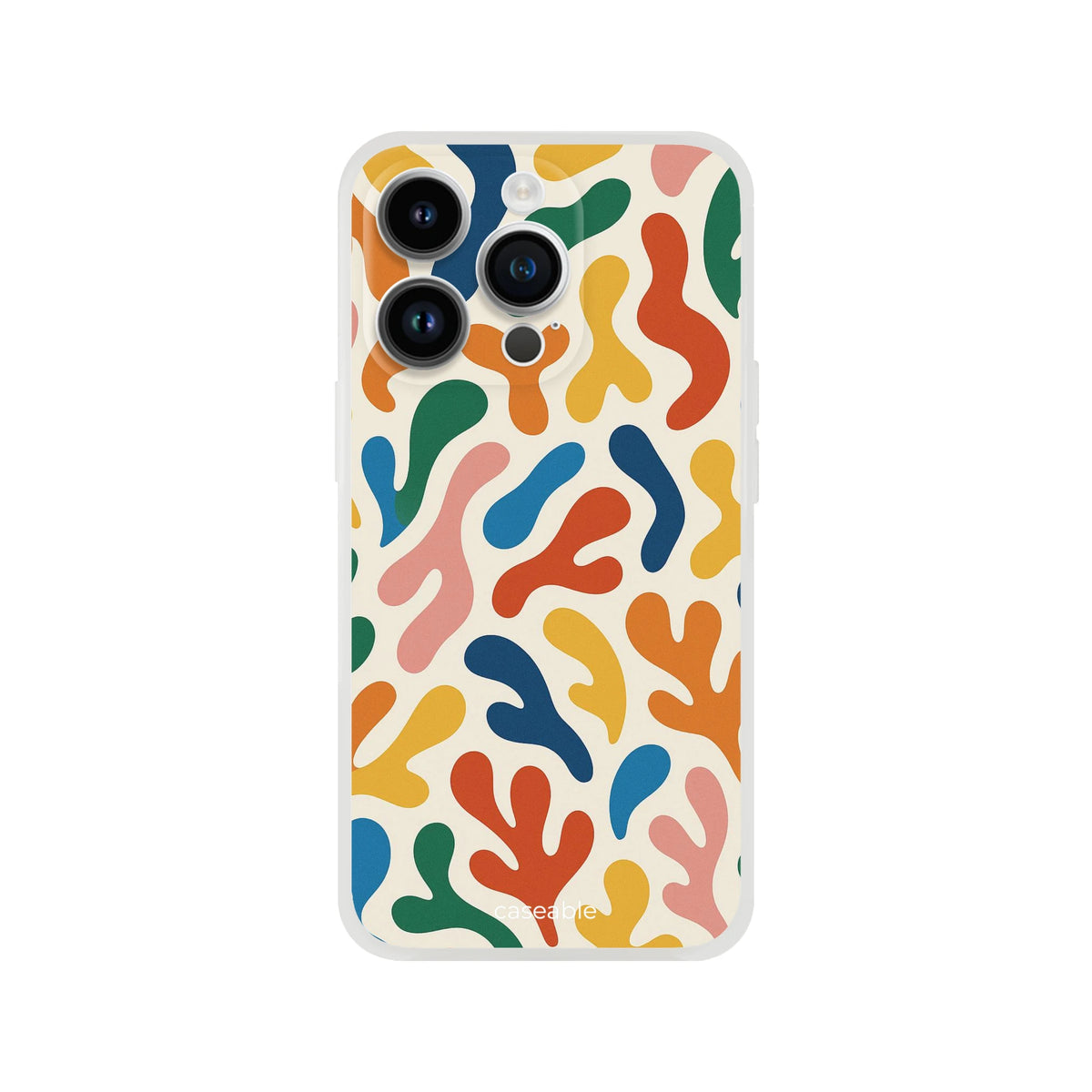 Colorful Silicone Case for iPhone 14 Pro – Splash of Color