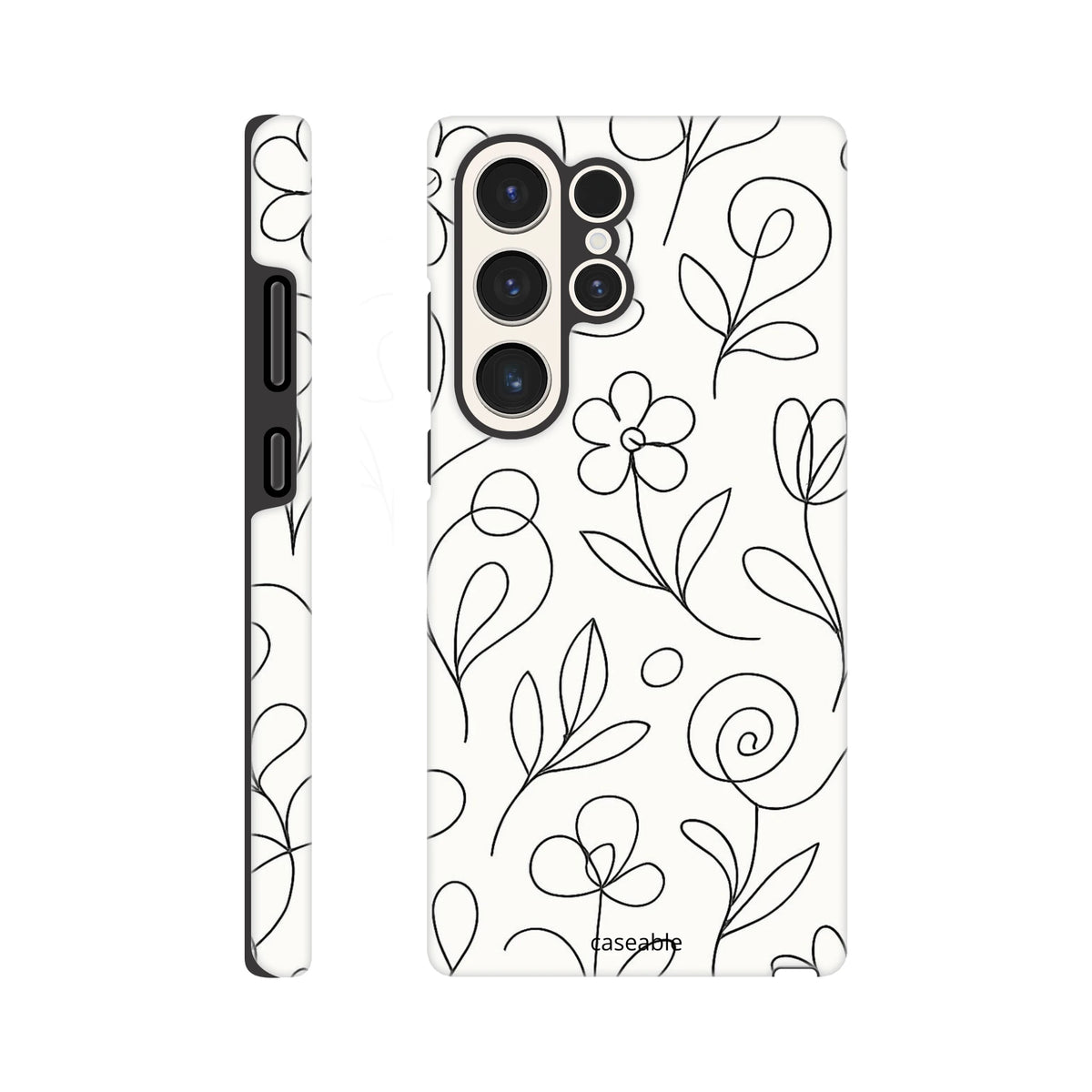 Floral Premium Case for Samsung Galaxy S23 Ultra – Botanical Lines
