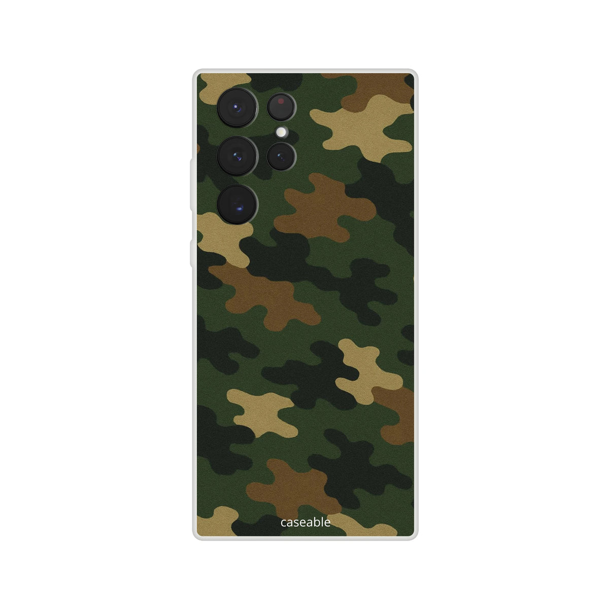 Camo Silicone Case for Samsung Galaxy S22 Ultra – Army Style