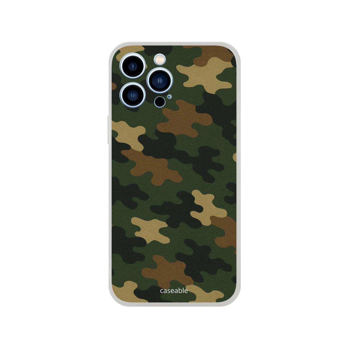 Camo Silicone Case for iPhone 13 Pro Max – Army Style