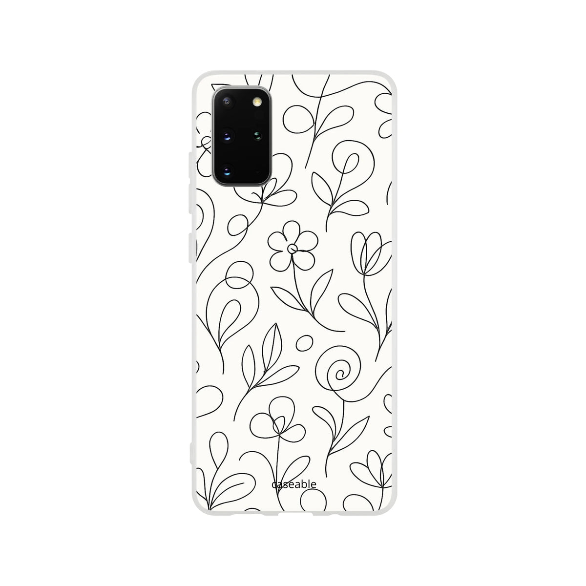 Floral Silicone Case for Samsung Galaxy S20 Plus – Botanical Lines