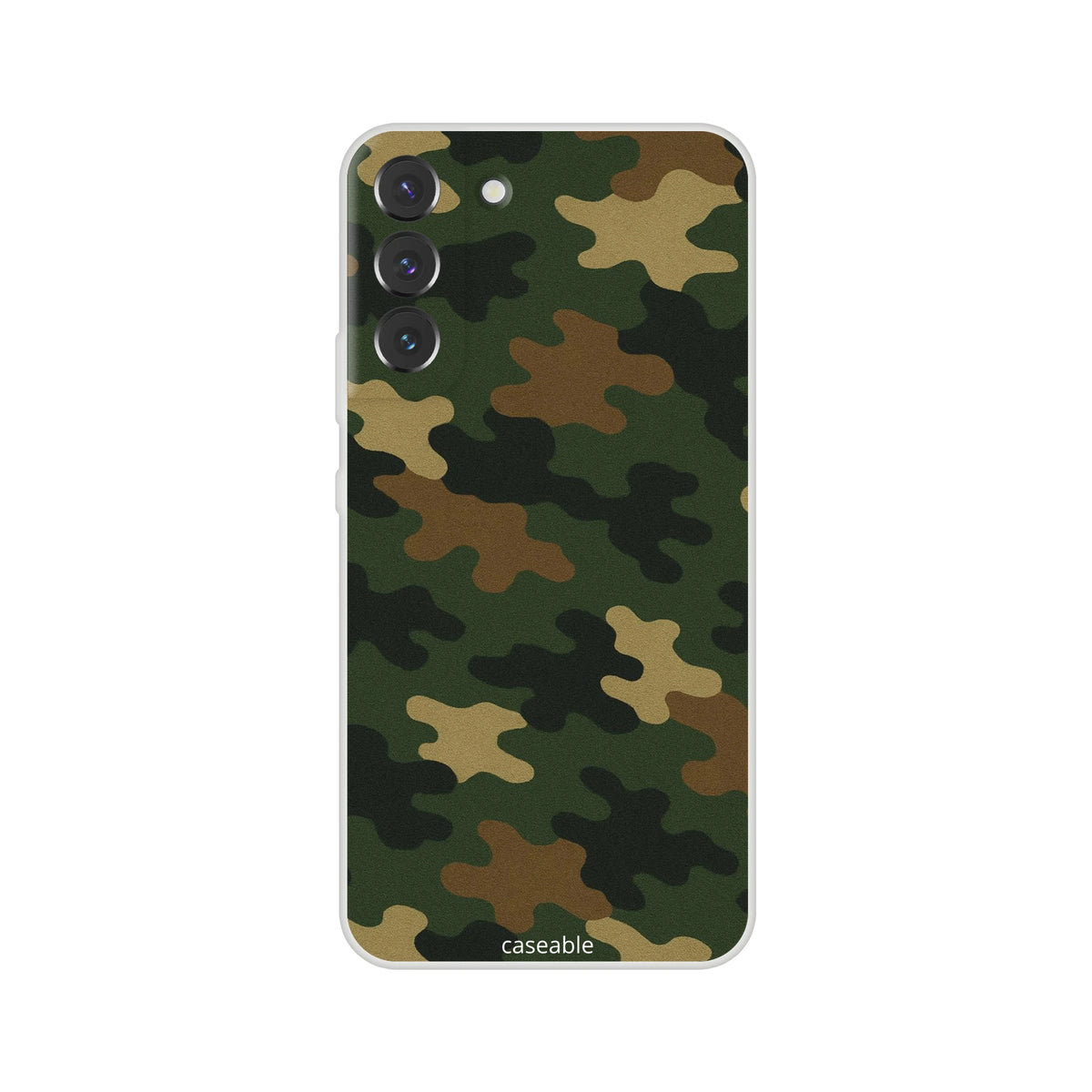 Camo Silicone Case for Samsung Galaxy S22 Plus – Army Style
