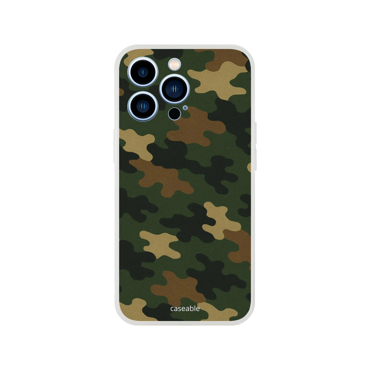 Camo Silicone Case for iPhone 13 Pro – Army Style
